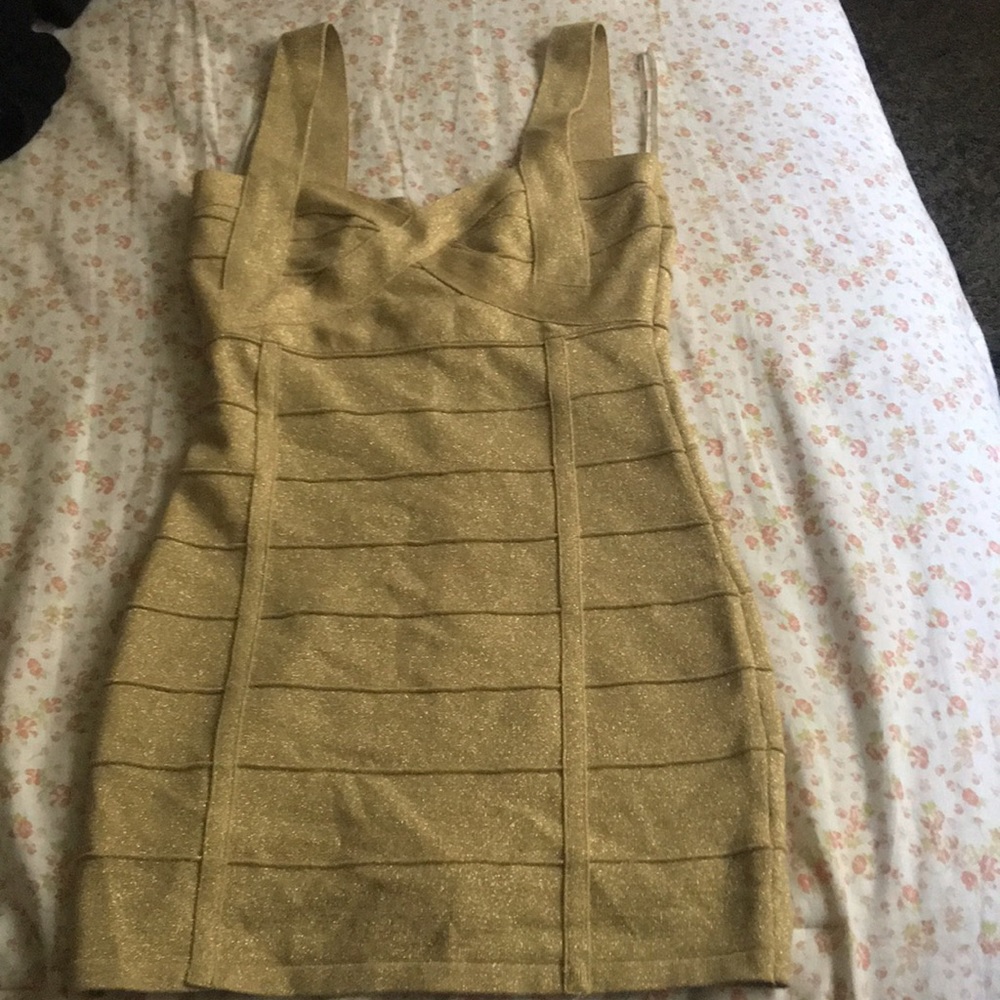 Gold sparkly dress